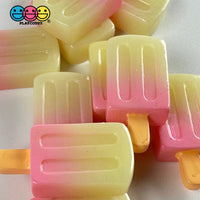 Ice Popsicle 3D Charm Pink Cabochons Decoden 10 Pcs Playcode3 Llc