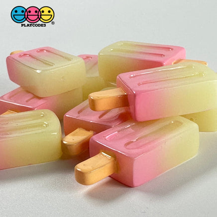 Ice Popsicle 3D Charm Pink Cabochons Decoden 10 Pcs Playcode3 Llc