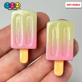 Ice Popsicle 3D Charm Pink Cabochons Decoden 10 Pcs Playcode3 Llc