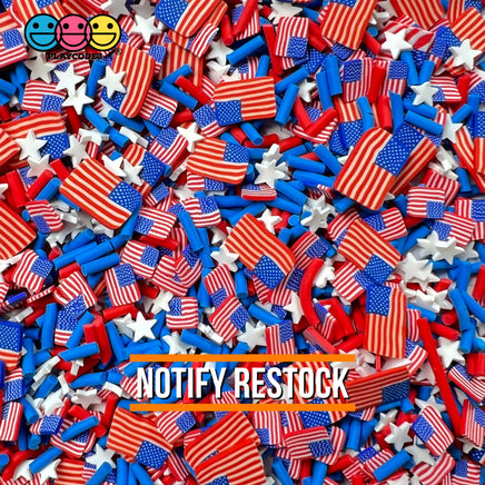 Independence Day 4Th Of July American Flag Fake Sprinkles Mix Sprinkle