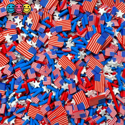 Independence Day 4Th Of July American Flag Fake Sprinkles Mix Sprinkle