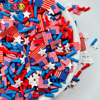 Independence Day 4Th Of July American Flag Fake Sprinkles Mix Sprinkle