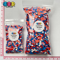 Independence Day 4Th Of July American Flag Fake Sprinkles Mix Sprinkle