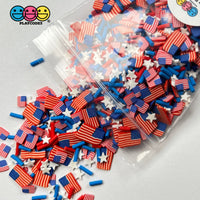 Independence Day 4Th Of July American Flag Fake Sprinkles Mix Sprinkle