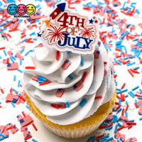 Independence Day 4Th Of July Words Planar Patriotic Planars Decoden 10Pcs