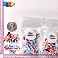 Independence Day 4Th Of July Words Planar Patriotic Planars Decoden 10Pcs