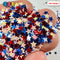 Independence Day Glitter Stars Red White Blue 4Th Of July Plastic Decoden Funfetti Playcode3 Llc