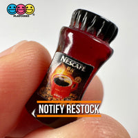 Instant Coffee Jar Mug Miniature Can Dollhouse Fake Mini Charm Cabochons 10 Pcs