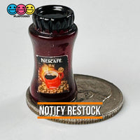 Instant Coffee Jar Mug Miniature Can Dollhouse Fake Mini Charm Cabochons 10 Pcs