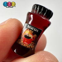 Instant Coffee Jar Mug Miniature Can Dollhouse Fake Mini Charm Cabochons 10 Pcs