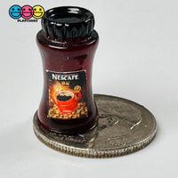 Instant Coffee Jar Mug Miniature Can Dollhouse Fake Mini Charm Cabochons 10 Pcs