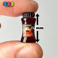 Instant Coffee Jar Mug Miniature Can Dollhouse Fake Mini Charm Cabochons 10 Pcs