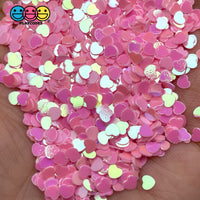 Iridescent Hearts Glitters Fake Sprinkles Decoden 20 Grams / Pink Sprinkle