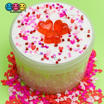 Iridescent Hearts Glitters Fake Sprinkles Decoden Sprinkle