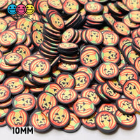 Jack-O-Lantern Halloween Fimo Slices Pumpkin Fake Clay Sprinkles Rpw20