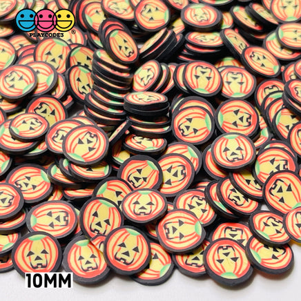 Jack-O-Lantern Halloween Fimo Slices Pumpkin Fake Clay Sprinkles Rpw20
