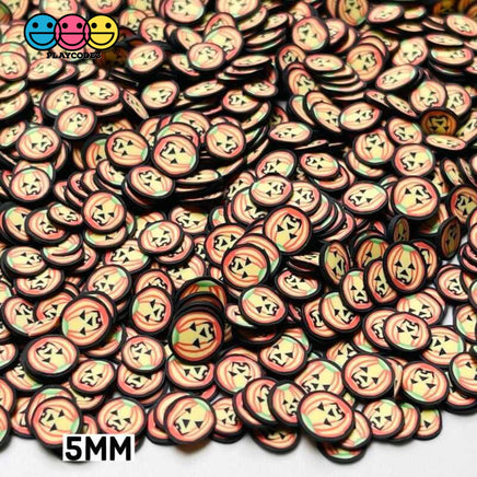 Jack-O-Lantern Halloween Fimo Slices Pumpkin Fake Clay Sprinkles Rpw20