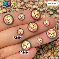 Jack-O-Lantern Halloween Fimo Slices Pumpkin Fake Clay Sprinkles Rpw20