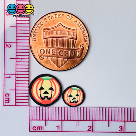 Jack-O-Lantern Halloween Fimo Slices Pumpkin Fake Clay Sprinkles Sprinkle