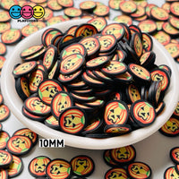 Jack-O-Lantern Halloween Fimo Slices Pumpkin Fake Clay Sprinkles Rpw20
