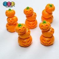 3D Jack-O-Lantern Halloween Holiday Pumpkin Fall Autumn Cabochons Decoden Charm 5pcs PLAYCODE3 Charm