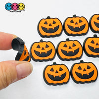 Shoe Charms WITHOUT Buckle Botton Bendable Jack-o’-lantern Pumpkin Holiday Halloween Flatback Cabochons Slime Supply
