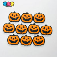 Shoe Charms WITHOUT Buckle Botton Bendable Jack-o’-lantern Pumpkin Holiday Halloween Flatback Cabochons Slime Supply