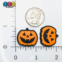 Shoe Charms WITHOUT Buckle Botton Bendable Jack-o’-lantern Pumpkin Holiday Halloween Flatback Cabochons Slime Supply