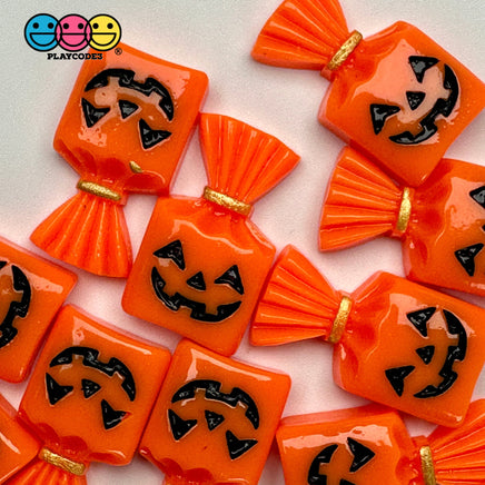 Jack O Lantern Trick Or Treat Gift Candy Bag Halloween Holiday Flatback Cabochons Decoden Charm 10