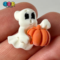 Jack-O-Lantern Witches Hat Pumpkin Haunted House Ghost Selection Cabochon Charm Halloween Flat Back