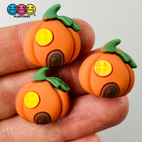 Jack-O-Lantern Witches Hat Pumpkin Haunted House Ghost Selection Cabochon Charm Halloween Flat Back