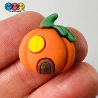 Jack-O-Lantern Witches Hat Pumpkin Haunted House Ghost Selection Cabochon Charm Halloween Flat Back