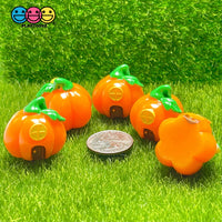 Jack-O-Lantern Witches Hat Pumpkin House Witch Home Halloween Charms Cabochons 5 Pcs Charm