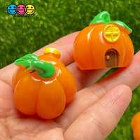Jack-O-Lantern Witches Hat Pumpkin House Witch Home Halloween Charms Cabochons 5 Pcs Charm