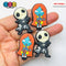 Shoe Charms WITHOUT Buckle Botton Halloween Characters Holiday Flatback Jack Sally 10 pcs PLAYCODE3 mixes 10pcs 5pcs