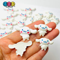 Japanese Anime White Dog Long Ears Kawaii Cartoon Tv Character Flatback Cabochons Decoden Charm 10