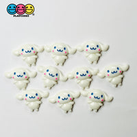 Japanese Anime White Dog Long Ears Kawaii Cartoon Tv Character Flatback Cabochons Decoden Charm 10