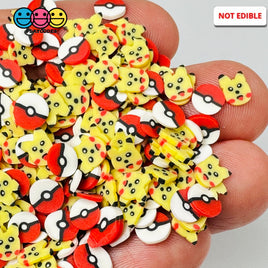 Japanese Cartoon Character Anime Ball Kawaii Cute Fake Clay Sprinkles Decoden Jimmies 10 Grams