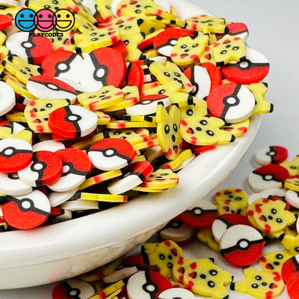 Japanese Cartoon Character Anime Ball Kawaii Cute Fake Clay Sprinkles Decoden Jimmies Sprinkle