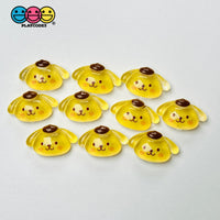 Japanese Kawaii Cat Dog Anime Tv Character Cartoon Flatback Cabochons Decoden Charm 10 Pcs Yellow
