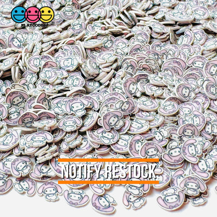 Japanese Tv Cartoon Anime Character White Rabbit 5Mm Fake Clay Sprinkles Decoden Fimo Jimmies 10