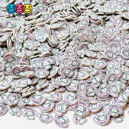 Japanese Tv Cartoon Anime Character White Rabbit 5Mm Fake Clay Sprinkles Decoden Fimo Jimmies 10