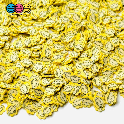 Japanese Tv Cartoon Anime Character Yellow Dog 5Mm Fake Clay Sprinkles Decoden Fimo Jimmies