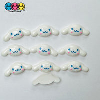 Japanese Tv Cartoon Anime Kawaii White Yellow Dog Pink Rabbit Black Cat Flatback Cabochons Decoden