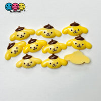 Japanese Tv Cartoon Anime Kawaii White Yellow Dog Pink Rabbit Black Cat Flatback Cabochons Decoden