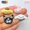 Japanese Tv Cartoon Anime Kawaii White Yellow Dog Pink Rabbit Black Cat Flatback Cabochons Decoden
