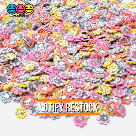 Japanese Tv Cartoon Anime Kitty Rabbit Dog 5Mm Mixes Fake Clay Sprinkles Decoden Fimo Jimmies
