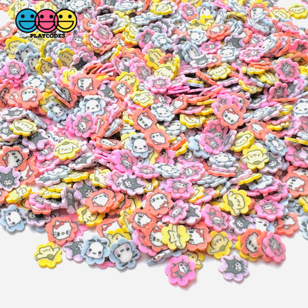 Japanese Tv Cartoon Anime Kitty Rabbit Dog 5Mm Mixes Fake Clay Sprinkles Decoden Fimo Jimmies