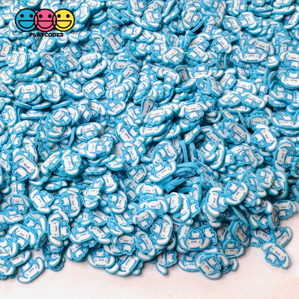 Japanese Tv Character Anime Cartoon Blue White Dog 5Mm Fake Clay Sprinkles Decoden Fimo Jimmies 10