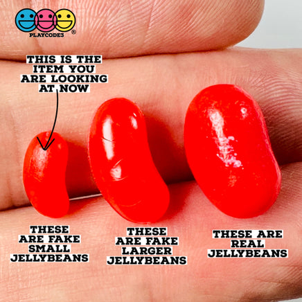 Jellybeans Smaller Not Actual Size Realistic Candy Looking Fake Food 3D Plastic Charms Jelly Beans